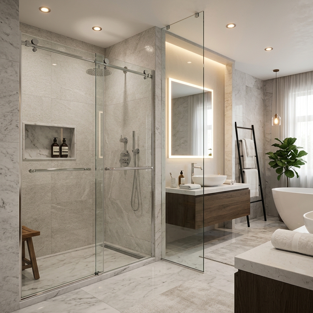 Premium Tempered Glass Shower Cabins Lahore